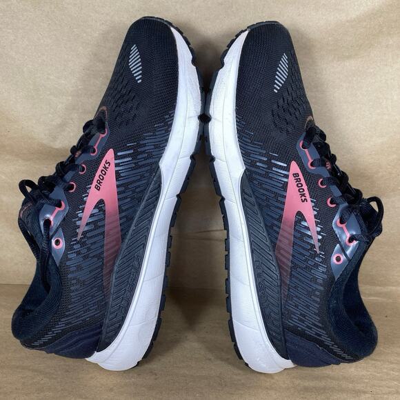 Brooks Womens Sz 7B Addiction GTS 15 Black Pink Running Trianing Shoes Sneakers - Picture 7 of 11